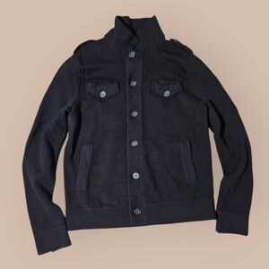 Banana Republic 100% Merino Wool Military Utility Safari Jacket Mens M Slim Fit